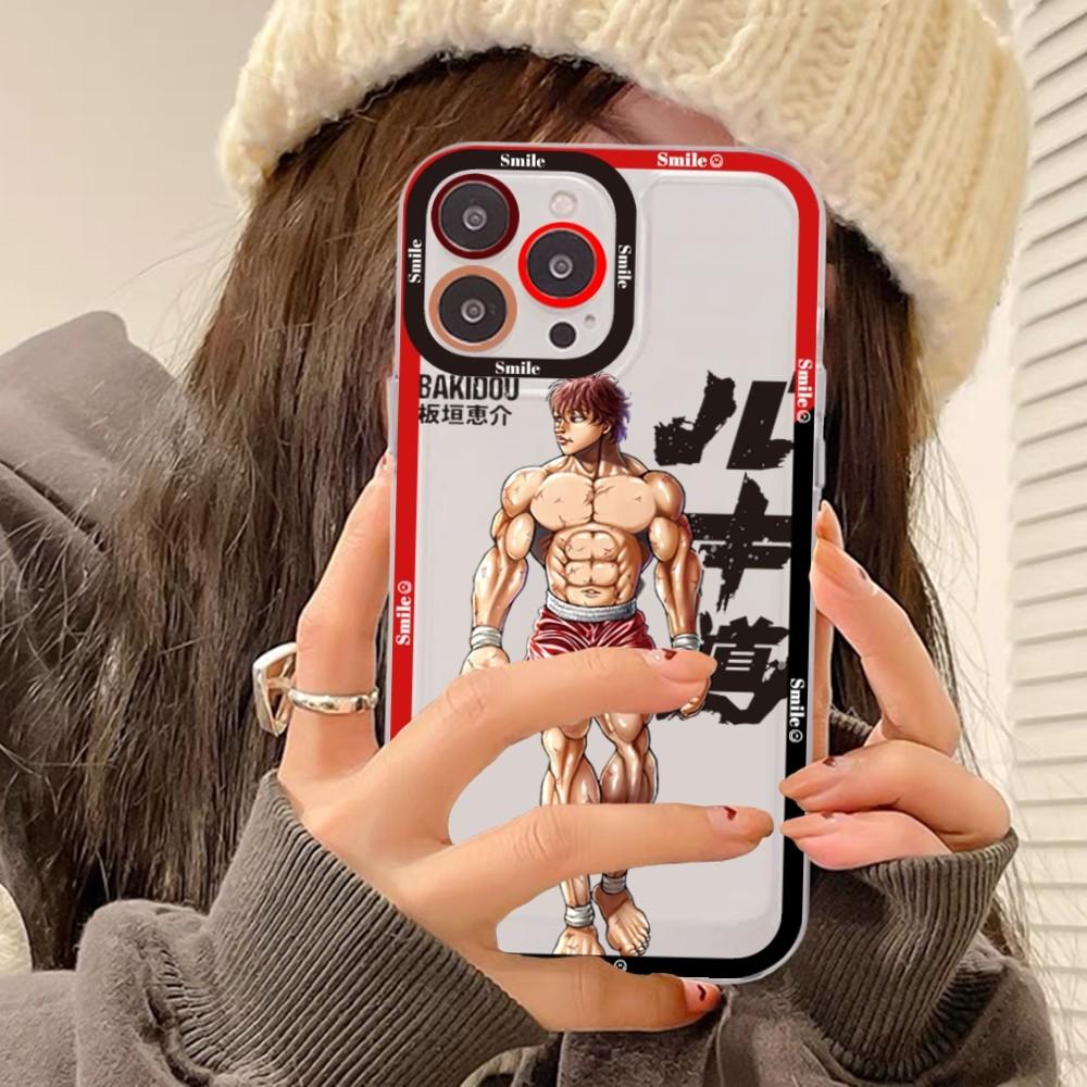 Japan Anime Baki Phone Case For iPhone 15 14 13 12 11 Pro Max XS X XR Mini Protective Cover