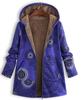 Stilvolle Damenjacke im Western-Stil mit bedrucktem Kreismuster und langen Ärmeln – Perfekt für Winterbekleidung.