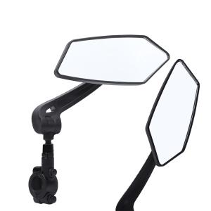 Bicycle Rear View Mirror Extra Large 2 Pieces 360 Degree Rear View Mirrors For Bicycle Ebike Mountain Bike MTB (Left + Right)