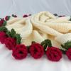 Valentinstag Rosenstrauß Decke - Perfektes Geschenk für Freundin oder Hochzeit
