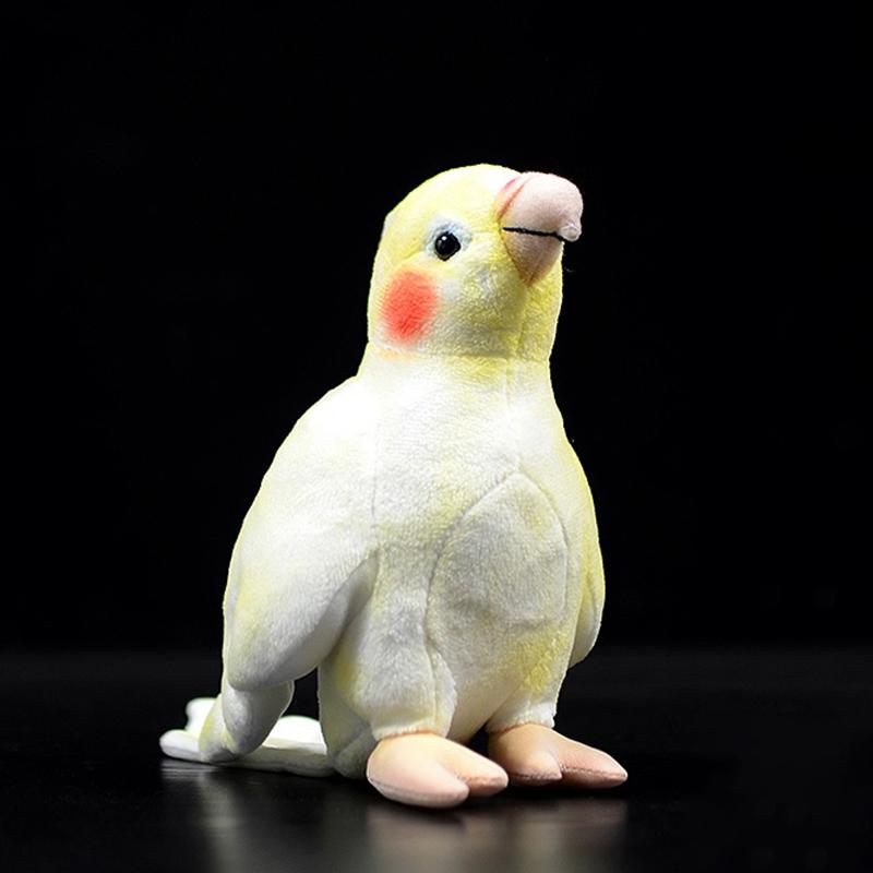Creative Real Lifelike Parrot Cockatiel Miniature Cute Owl Soft Stuffed Doll Photo Props Home Garden Decor Ornament Fake Birds