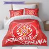 Girona FC Poster Bedding Quilt Set Quilt Cover Pillowcase Home Decoration Birthday Gift (1 * Duvet Cover + 2 * Pillowcase, Without Core)