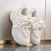 Mesh Breathable Non-slip Soft-soled Dad Shoes Women's 2025 New Summer Thick-soled Heightened and Small Casual Sports Shoes
