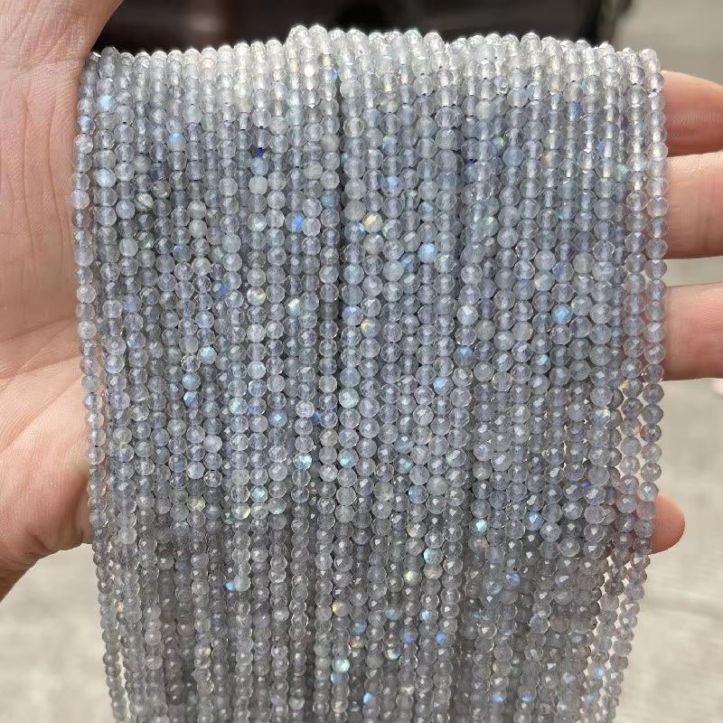 2 3 4mm Natürliche Facettierte Citrin Fluorit Amethyst Steinperlen Runde Mineralperlen Für Schmuckherstellung DIY Armband Zubehör
