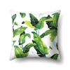 Polyester Pillowcase Nordic Ins Style Plant Flower Print Peach Leather Velvet Pillowcase Car Waist Cushion Cover