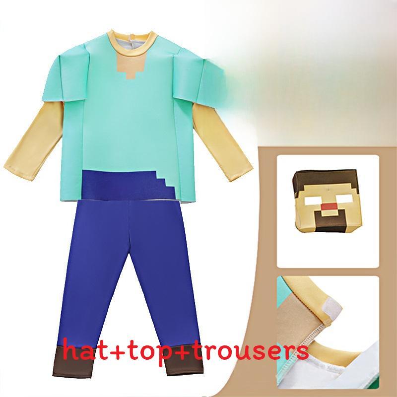 Minecraft Diamond Armor Cosplay Costume With Polyester Material For Game Anime Role Play