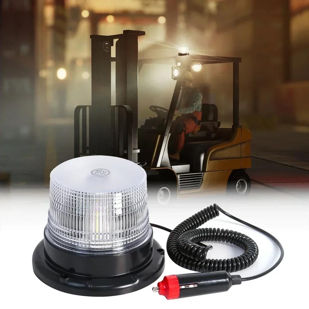 Magnetic Base LED Emergency Strobe Light Car Police Roof Flashing Warning Light 12V/24V Vehicle Safety Beacon Lamp