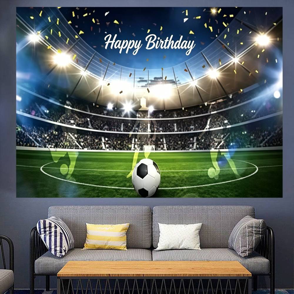 Football Boy Birthday Party Decorations Backdrop Photography Background Photo Studio Props Banner