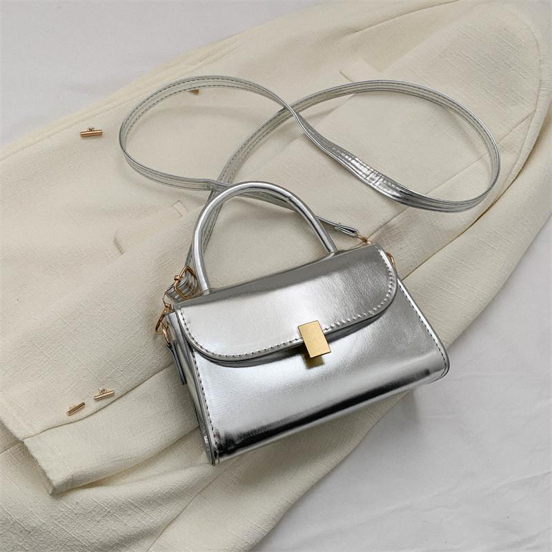 Trendy Street Style Fashion Fall Simple Single Shoulder Bag Medium Square Handbag
