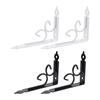 2 Pieces Wall Shelf Brackets Triangular 7.87"x4.96" Heavy Duty Hardware Thickened Sturdy Wall Mounted Metal Shelf Support
