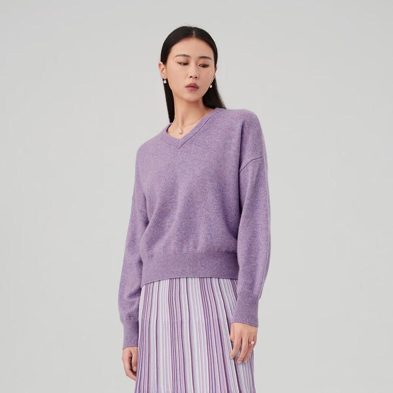 OVV Women s V-Neck Cashmere Blend Knit Sweater L