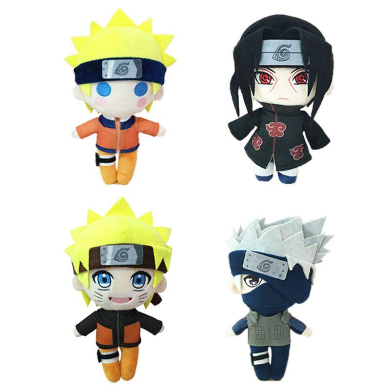Plush Naruto Anime Toys Uzumaki Hatake Kakashi Uchiha Itachi Stuffed Soft Doll