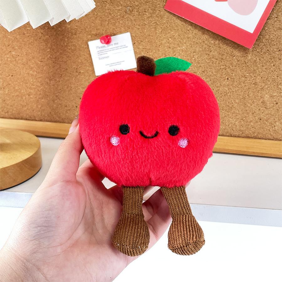 

Милый Плюшевый Подвесок Кукла Красное Яблоко Ветер Украшение для Сумки Рождественский Подарок Фруктовая Кукла Детский Креативный Подарок Height about 14cm
