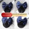 Gold-Edged Bow Hairnet for Professional Female Nurses & Hotel Staff