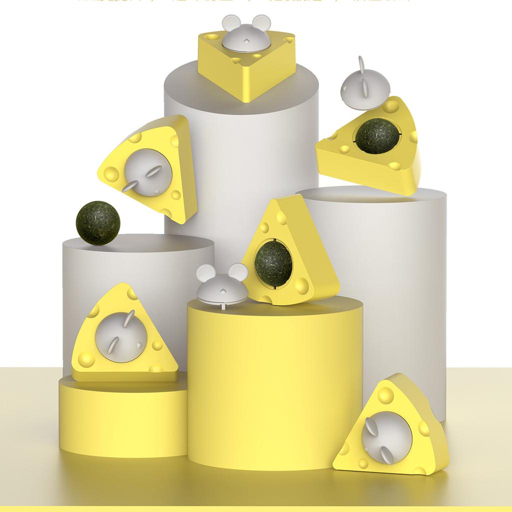 Cat Natural Catmint Ball Toy Stick On Wall Treat Healthy Natural Removes Hair Ball To Promote Digestion Cat Snack