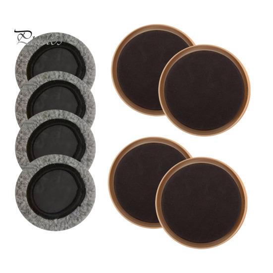 

4Pcs Круглий меблевий слайдер Килимове покриття для меблів з дерев’яної підлоги Багаторазові важкі меблі Диван-ліжко Стіл Письмовий стіл Захист для підлоги Рухомий майданчик 3.5inch абрикосовий