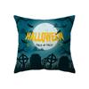Scary Halloween Theme Pumpkin Bat Black Cat Print Pattern Cushion Cover Home Decor Sofa Decor Throw Pillow Cover
