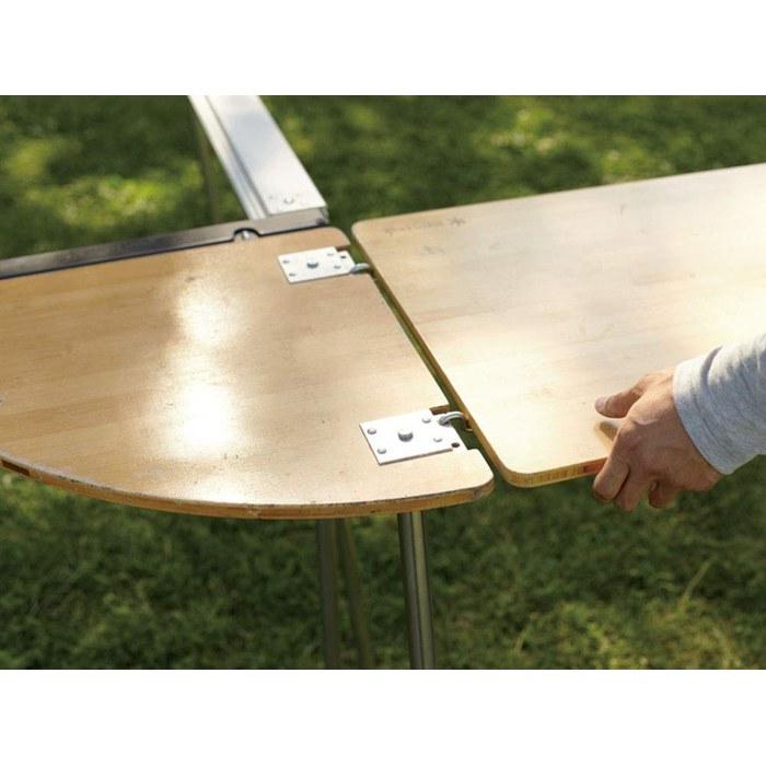 Snow Peak Multi-Function Table Corner R Bamboo CK-119TR, IGT Compatible, 496x496x25mm