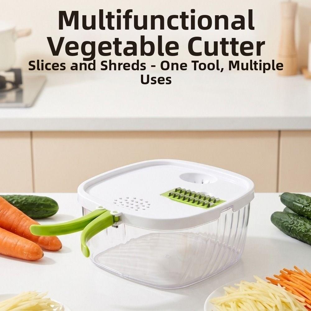 Large Capacity Veggie Cutter Potato Cucumber Slicer For Onions Potatoes Carrots & Cucumbers