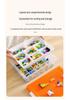 Lego Small Part Storage Box with Lid - Multi-Layer Organizer for Children's Building Blocks