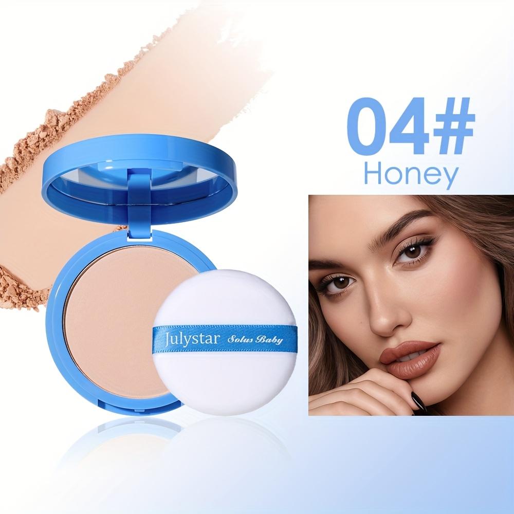 JULYSTAR Matte Face Setting Powder Oil-control Lightweight Radiant Foundation Pressed Powder Face Full Coverage Makeup Cosmetic