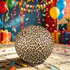 1 Stück Fußball mit Leopardenmuster, Größe 5, Leichtes PVC, Fußball für das Außentraining, Geschenk j61430