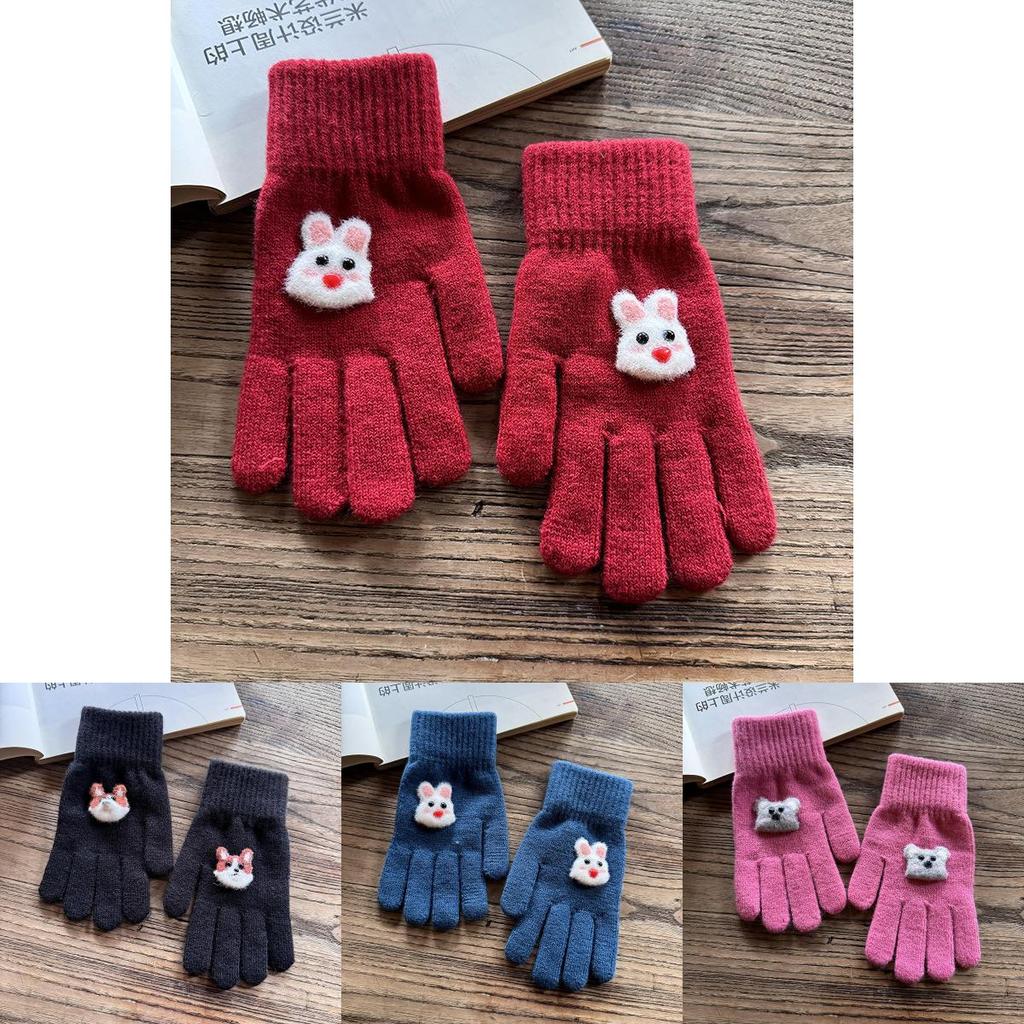 Knitted Animal Pattern Gloves For Winter Warmth And Style