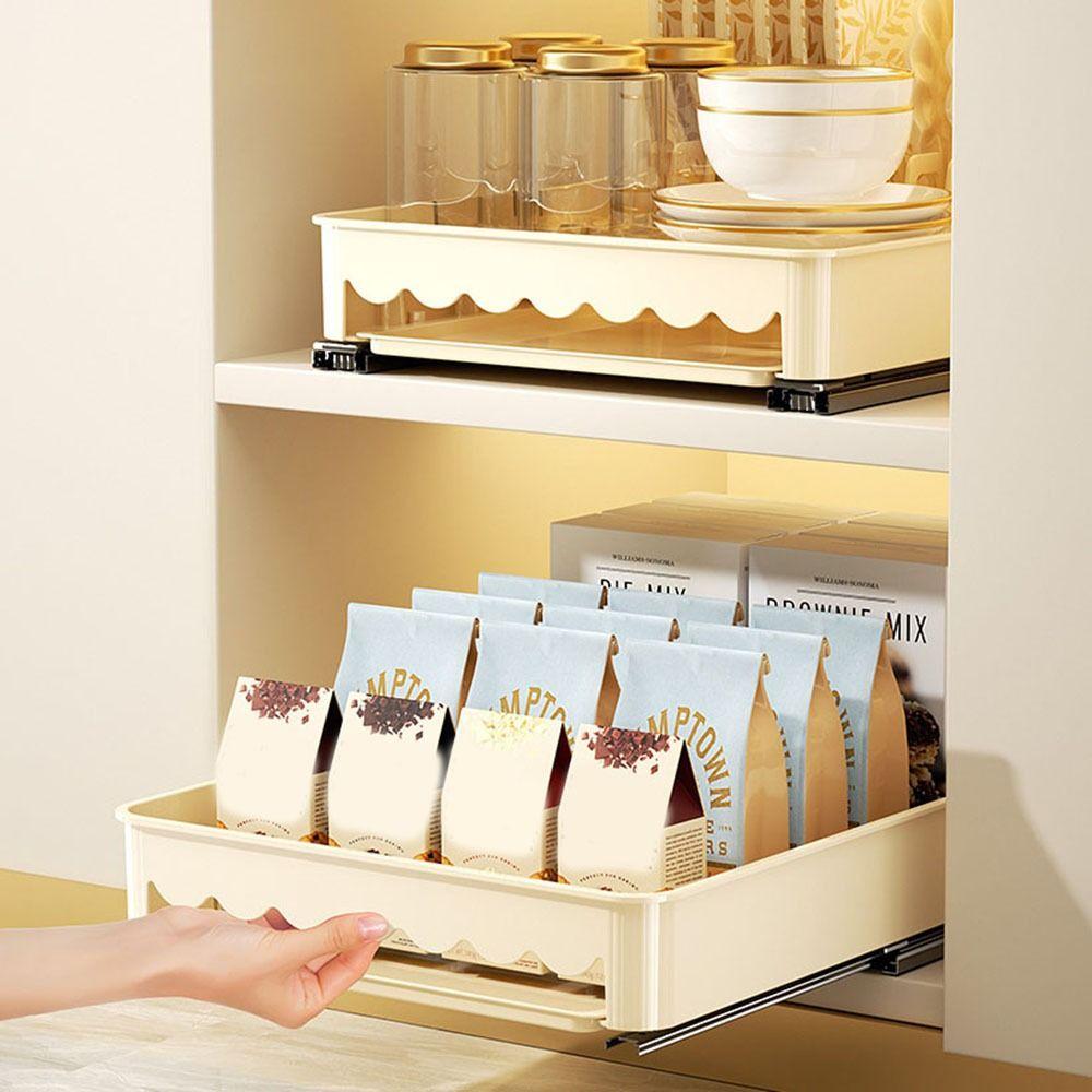 Kunststoff Ausziehbarer Abtropfständer Stanzfreies Aufbewahrungsregal für Schüsseln Praktischer Geschirrspüler für Zuhause