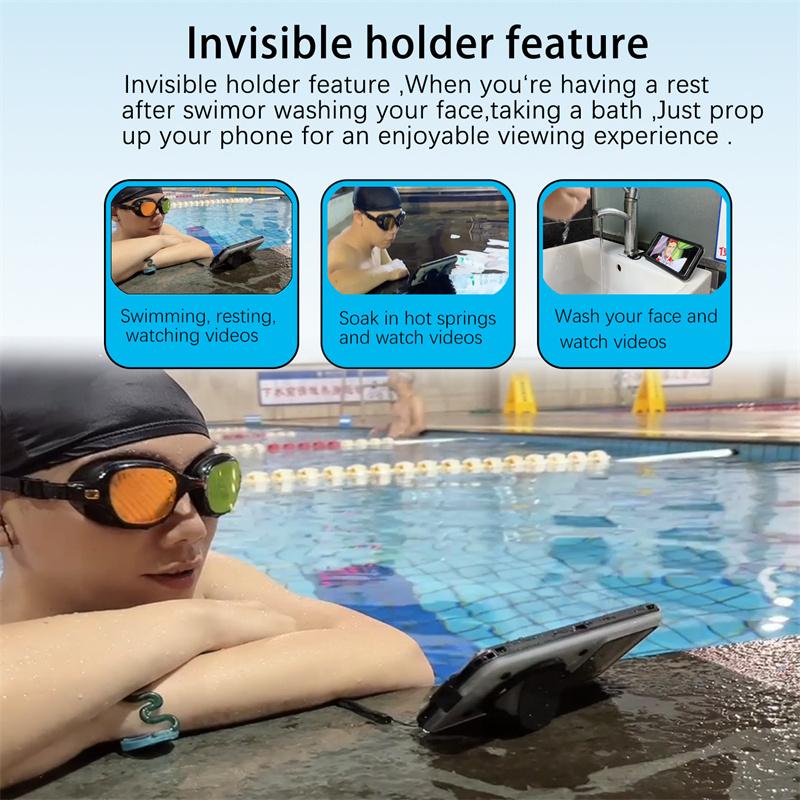 Luxury Airbag Waterproof Swim Bag Phone 6.9 Inch Screen Universal Shockproof Back Cover