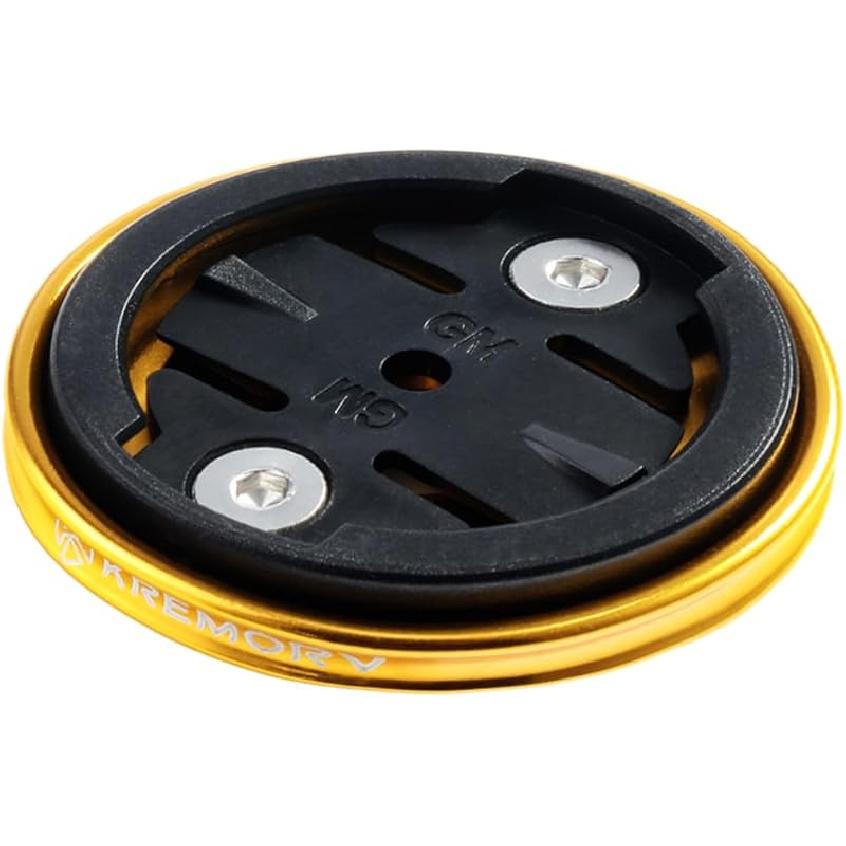 Bike Stem Top Cap Computer Mount Bicycle Stem Headset Mount for Garmin Edge золотой