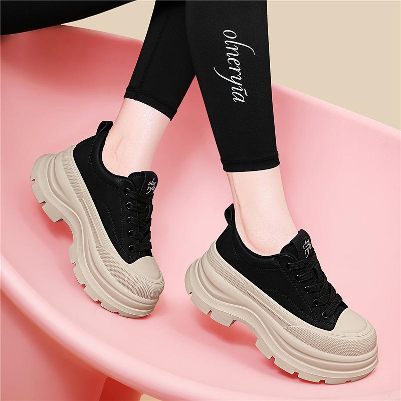 Fleece casual dad shoes small thick-soled heightening little white shoes autumn and winter new women's shoes versatile shoes