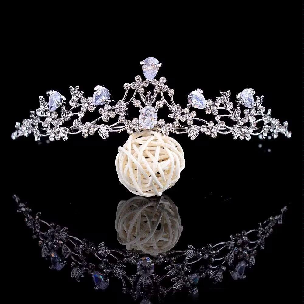 

Hollow Rhinestone Headband Flower Princess Hair Hoop Fashion Baroque Crystal Tiara Birthday