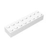 MOC 10PCS 3007 2x8 Building Blocks 93888 High-Tech Plate House Castle Bricks Educational Particle Idea Toy Children Xmas Gifts