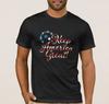 Keep America Great Fashion Stars and Stripes Font T Shirt New 100 Cotton Short Sleeve ONeck Tshirt Casual Mens Top