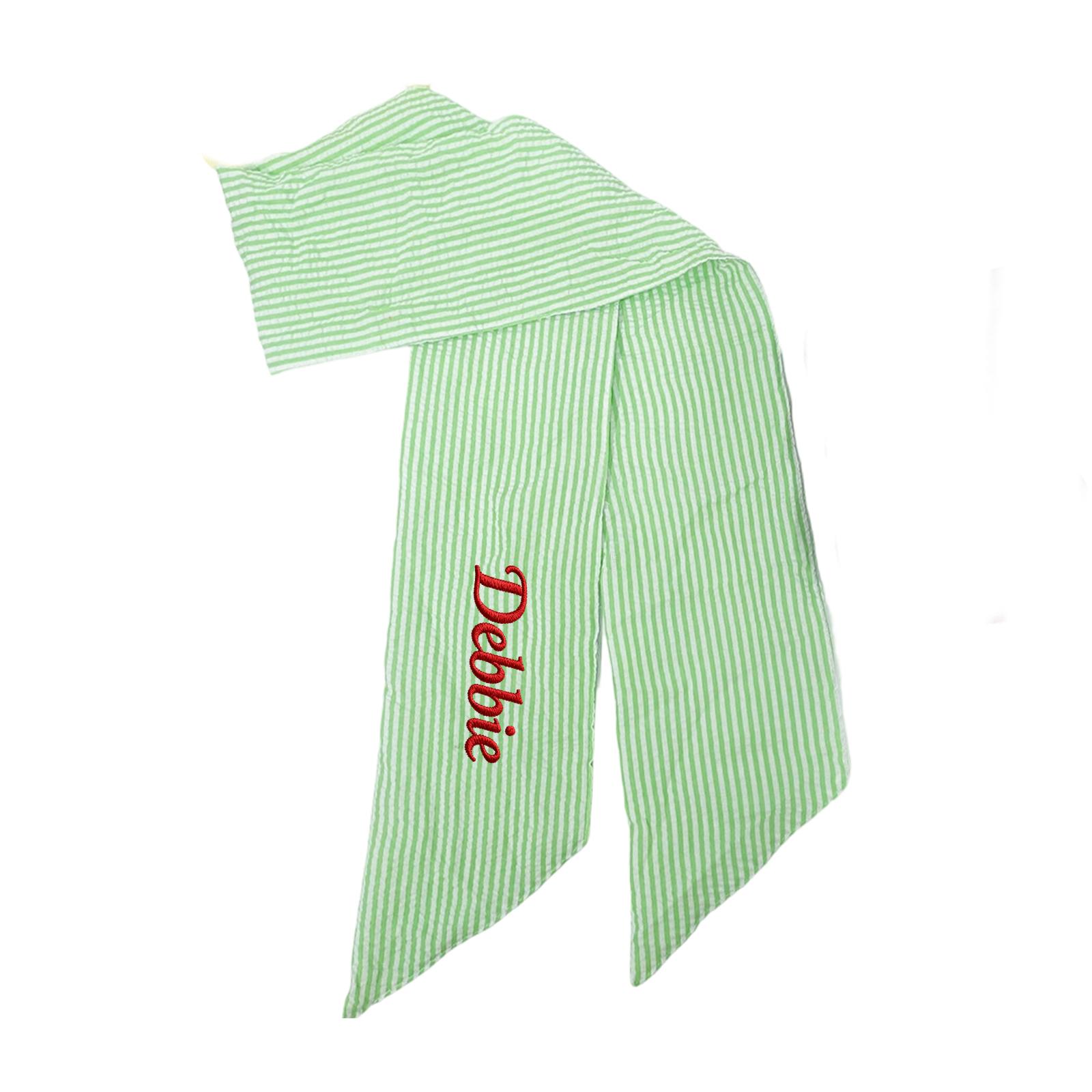 

Personalized Seersucker Bows Are Suitable For Baby Belt Decorations, Basket Decorations, And Wreath Decorations. One Size зелёный