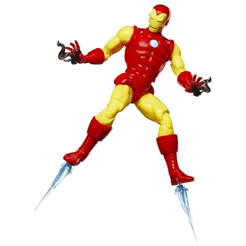 Hasbro Marvel Legends Series Iron Man, Avengers Retro Marvel Comics Secret Wars Collectible 6-Inch Action Figure with Shield (G0780) Authentic