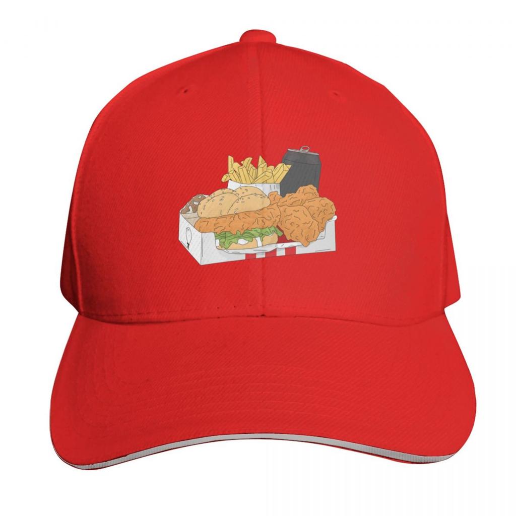 Fast Food Design Baseball Cap Gift For Him Her Casual Daily Wear Quick Dry Performance