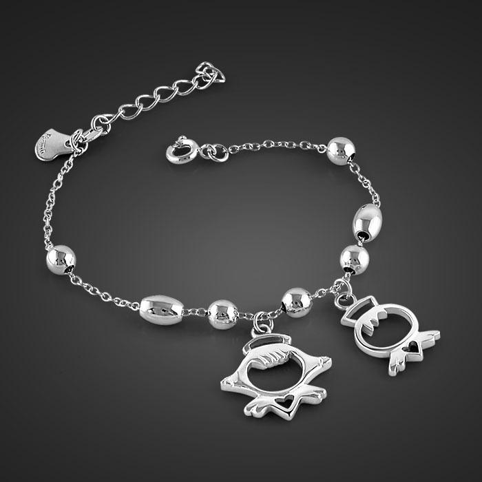 

Милый сказочный кукольный браслет с платиновым покрытием, простая цепочка с темпераментом, украшения в стиле холодного ветра