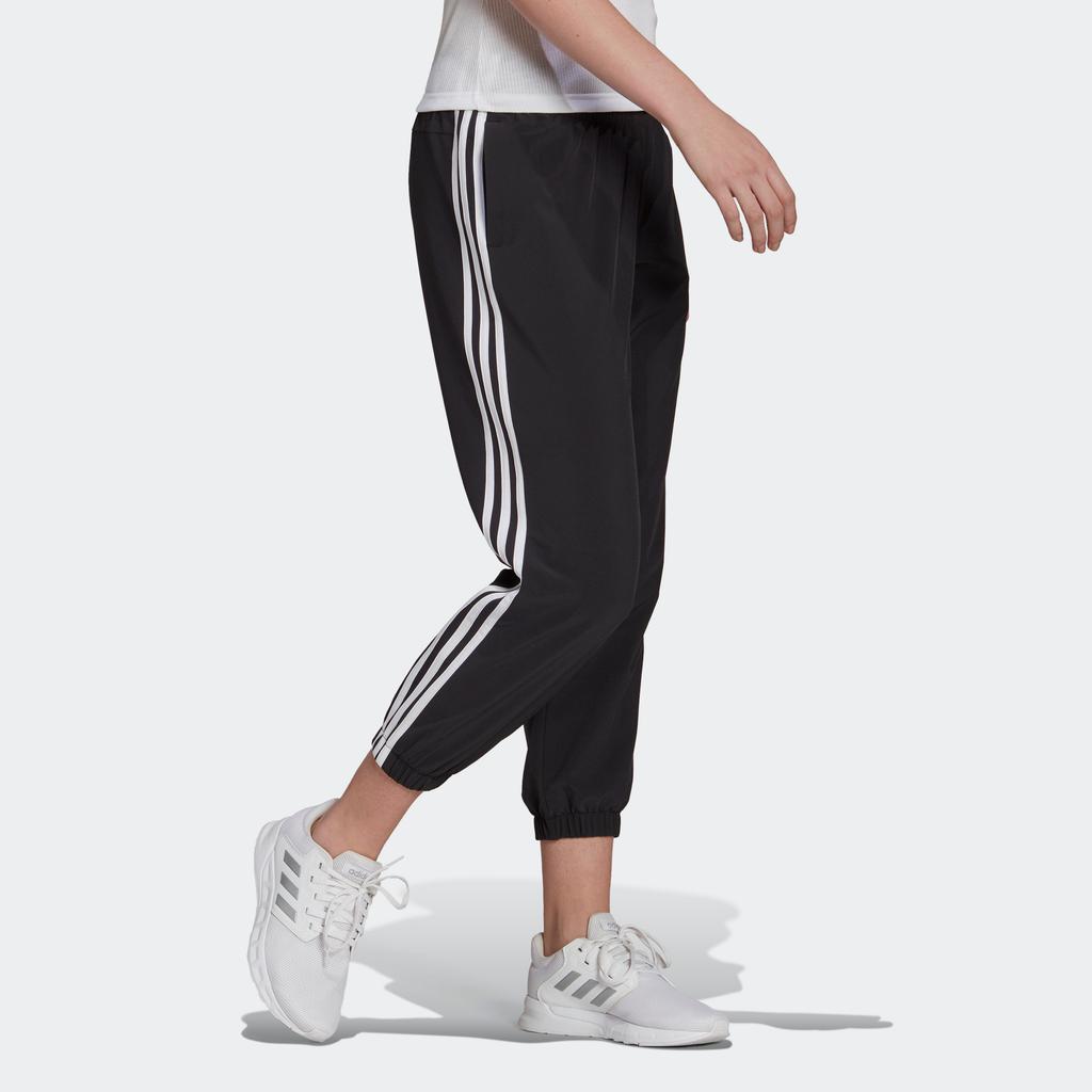 Adidas Casual Breathable Running Capri Knit Pants Women Bottoms Black GR9605