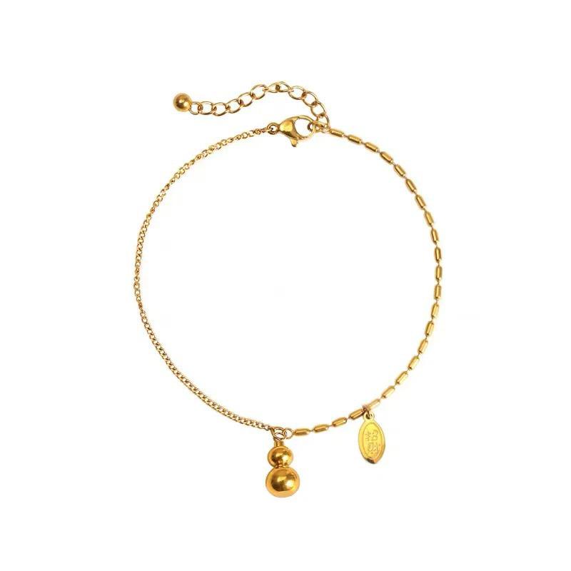 Stylish Titanium Steel Heart Anklet for Women – Durable, Versatile Beach Foot Chain