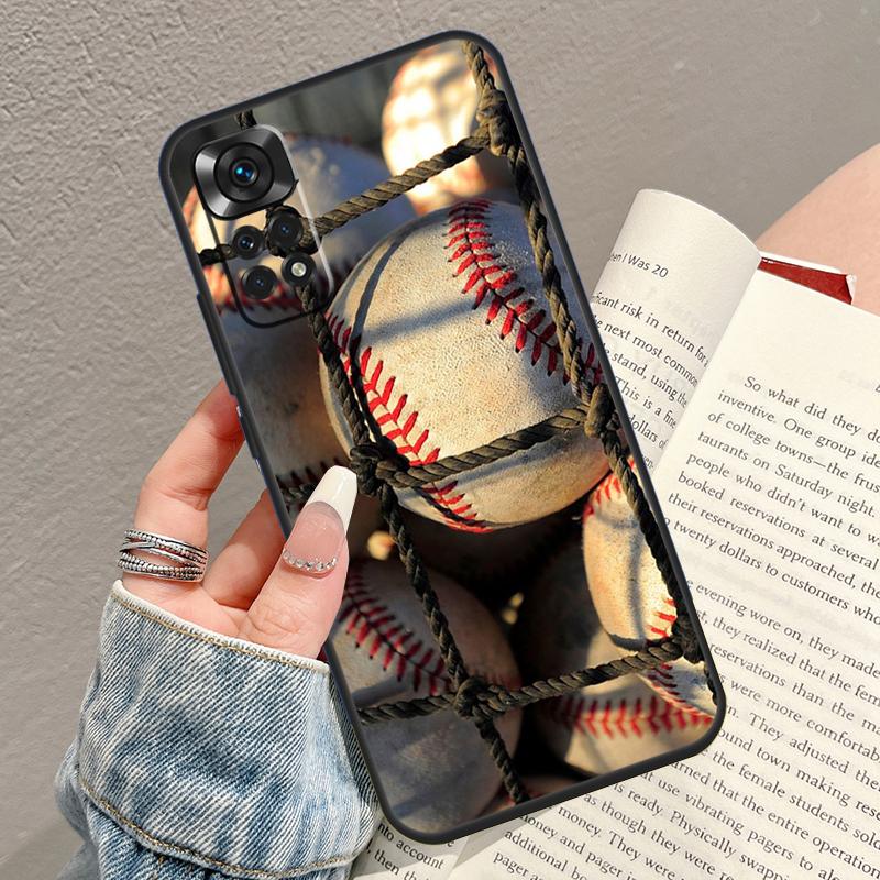 Love Baseball Sport Case For Xiaomi Redmi Note 10 Pro 8 9 10 11 12 Turbo 9S 10S 11S 12S Redmi 10C 9C 12C Funda