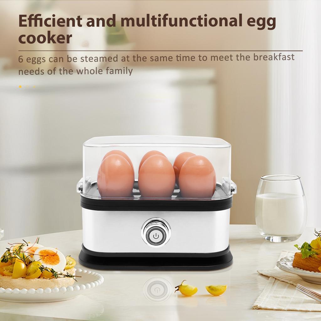 Electric Rapid Egg Cooker Multi-functional Egg Boiler Poacher Steamer with Measuring Cup AU/US 6 Grids Eggs Cooker for Kitchen