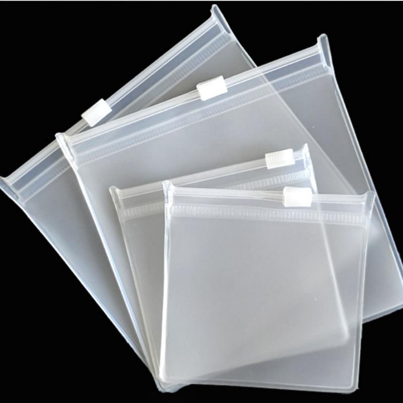 20/40pcs Frosted EVA Zipper Bags Semi Transparent Ear Stud Ring Necklace Storage Bags Reusable Dustproof Travel Organizers
