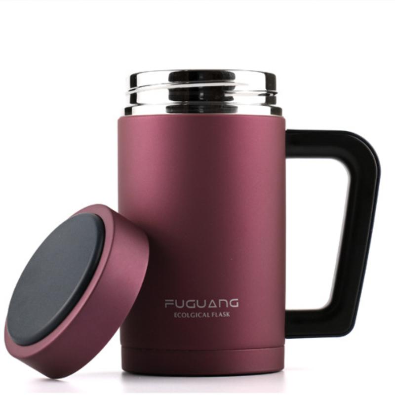 Multi-purpose Portable Thermos Cup 500ml Vacuum Flasks Portable Stainless Steel Thermos Cup Water Bottle Travel Tea Mug Office Thermos Cup