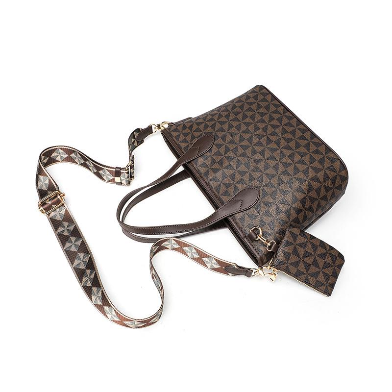 Tote Bag European and American Fashion New Printed Pattern Hand Held Shoulder Bag Large Capacity Two Piece Mother and Daughter Bag