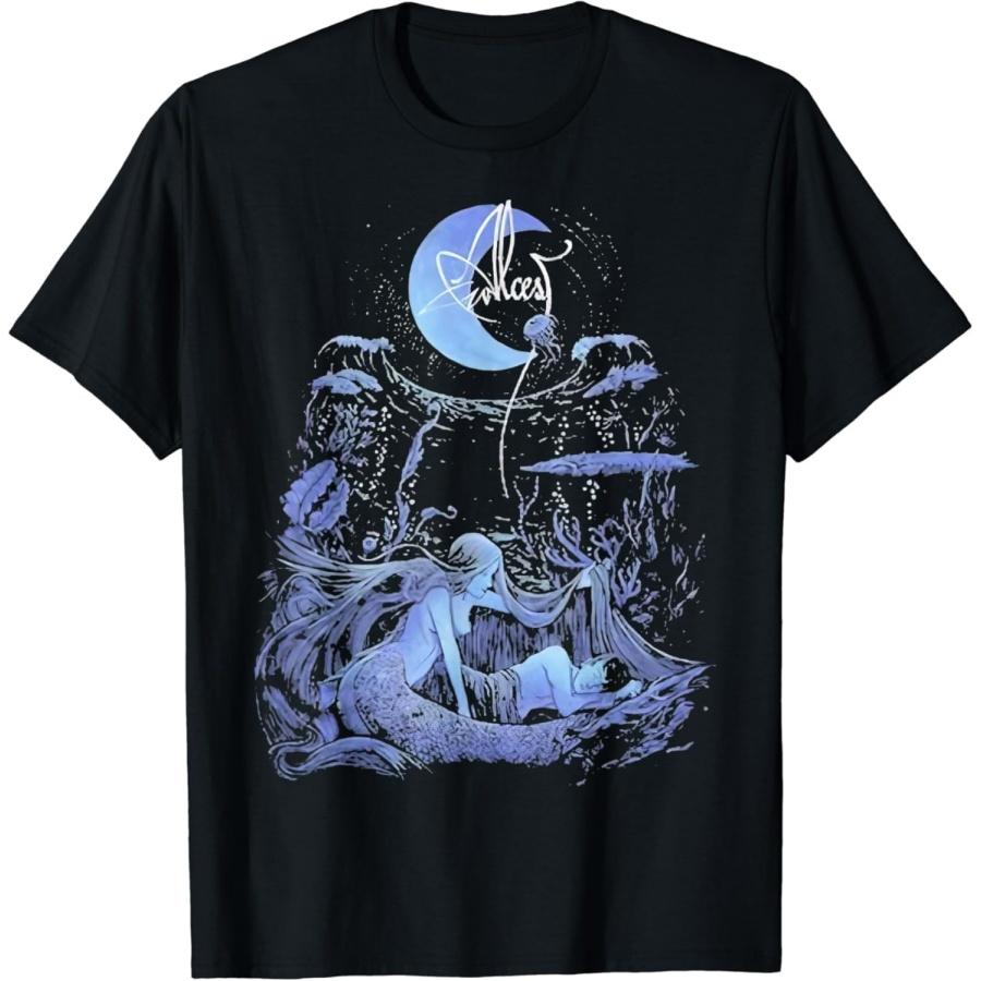 AniuGEYANIU Забавная футболка с принтом Alcest Moon 100% Хлопок Мужская Женская Унисекс S чёрный