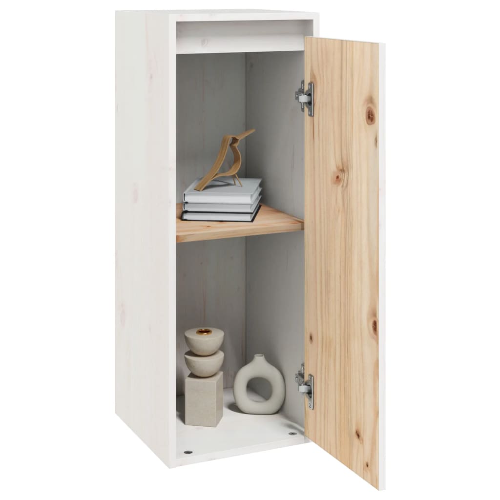 Wall Cabinets 2 Pcs White 30 X 30 X 80 Cm Solid Pine Wood