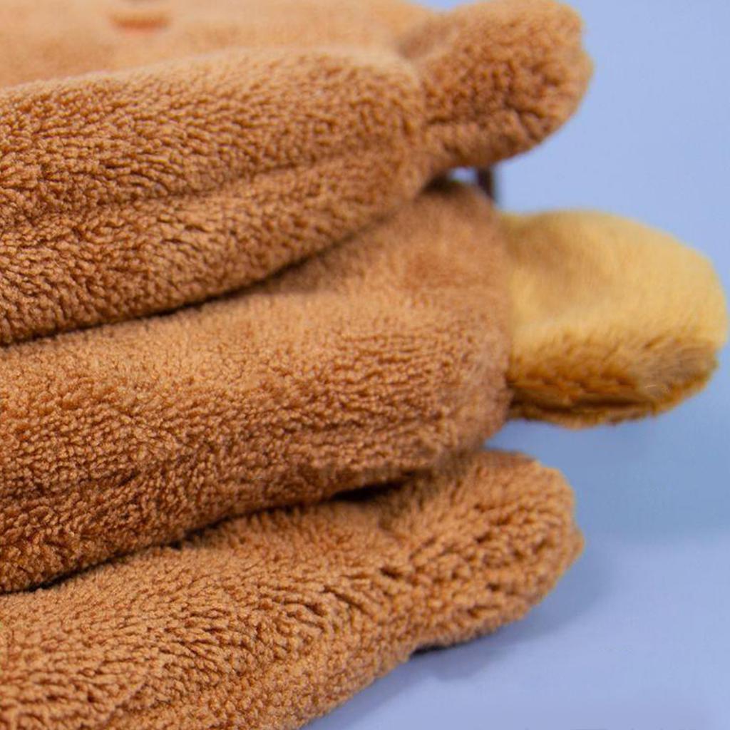 Lovely Animal Pattern Children's Hand Towel Soft Absorbent Polyester Ideal For Home And Car Cleaning