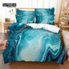 Conjunto de capa de edredom de mármore colorido, conjunto de cama da moda, capa de edredom macia e confortável e respirável, para decoração de quarto de hóspedes