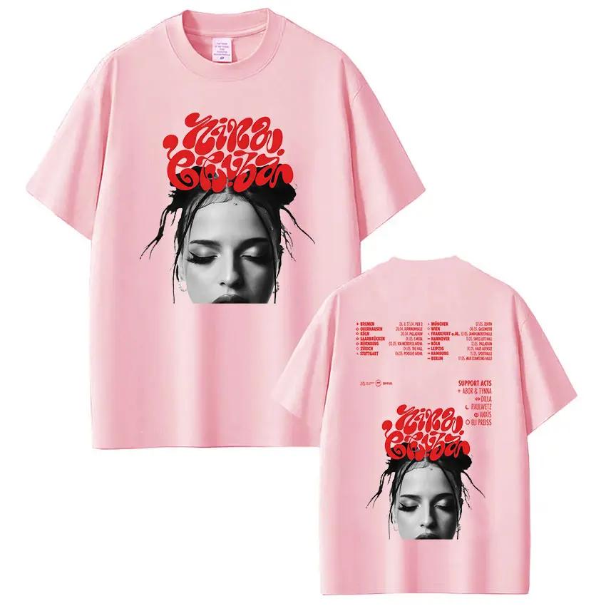 Rapper Nina Chuba Arena Tour 2025 Album Graphic T Shirt Men Women Fashion Harajuku TShirts Vintage High Quality Cotton T Shirts